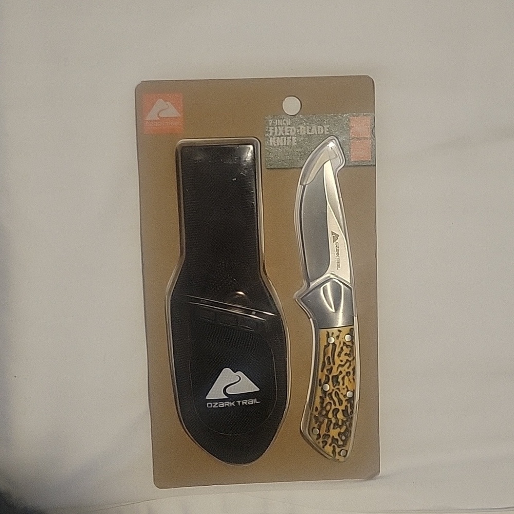 Ozark Trail 7” Fixed Blade Knife with Sheath Included Outdoor Equipment